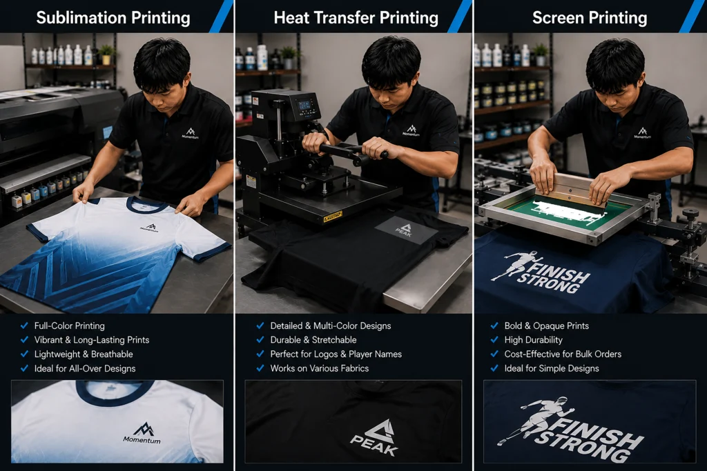 Jersey Printing Methods